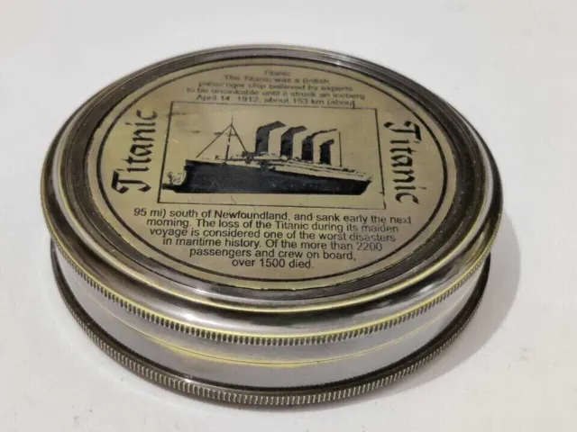 Compass Titanic Brass Antique Nautical Vintage Gift Pocket Maritime Collectible