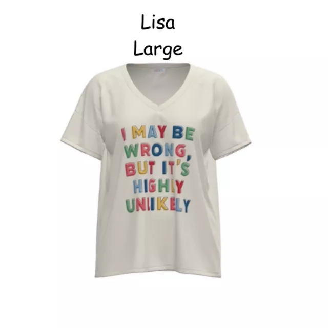 LULAROE NEW LISA V Neck T Shirt Graphic T 2XL Every Thing Is Gonna Be  Alright $58.34 - PicClick AU