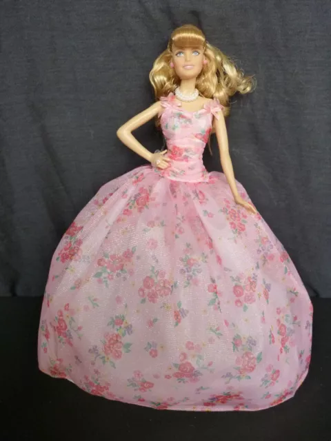 Barbie anniversaire BIRTHDAY WISHES mousseline 2020 Mattel GTJ85