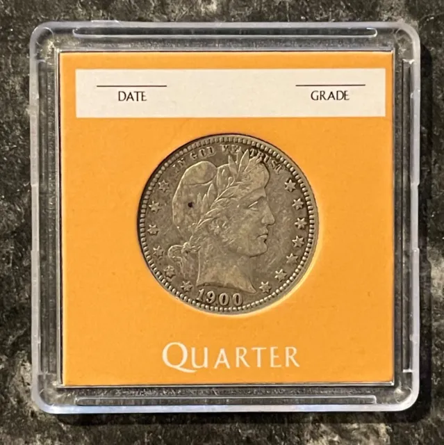 1900 O United States Silver Barber Quarter 25 Cent Piece