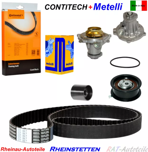 CONTI Courroie crantée + pièce + POMPE À EAU METELLI VW PASSAT 3A5, 35I 3B2,