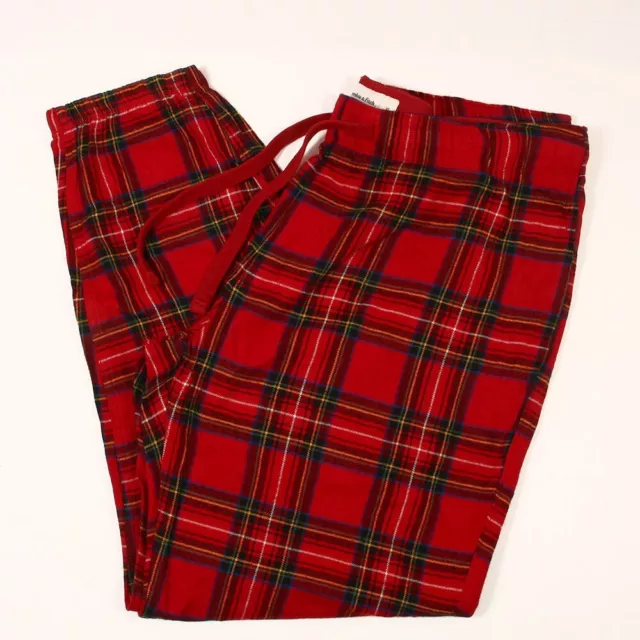 ABERCROMBIE & FITCH Red Charcoal Buffalo Plaid Flannel Lounge