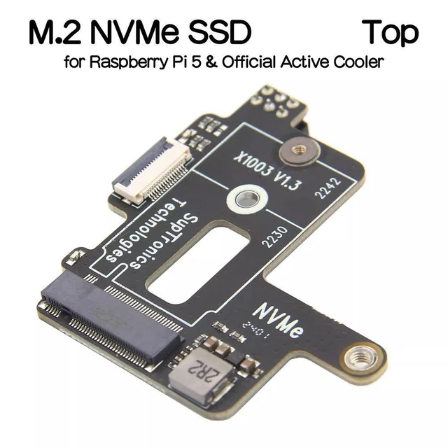 X1003 PCIE M.2 NVMe SSD Pip PCIe Peripheral Board for Raspberry Pi 5 ...