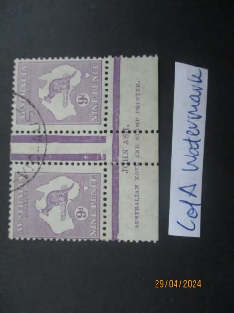 Kangaroo Stamps: CofA Watermark Used - Excellent Item, Free Post!! (T6394)