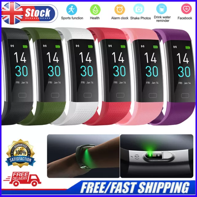 2024 Fit@bit Smart Watch Activity Tracker Fitness Watches Heart Rate Monitor NEW