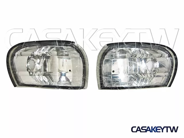 Crystal Clear Corner Lights Lamps 1995~96~97-2000 E-MARK For SUBARU IMPREZA GC8