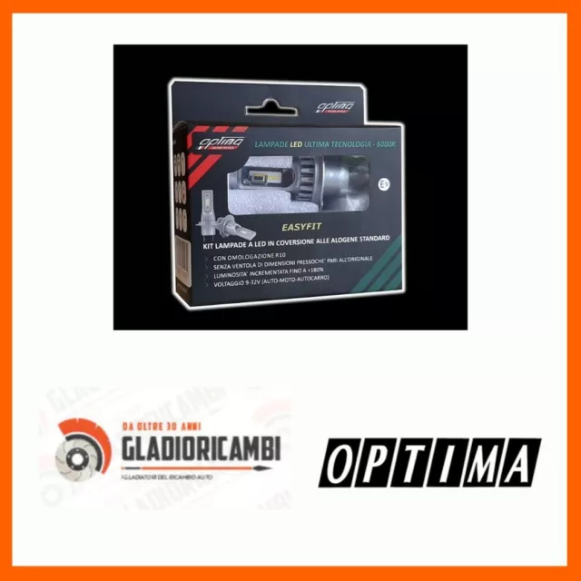 Kit Lampade Di Conversione A Led Easyfit H4, 32W 12/24V, Con Omologazione E9 10R