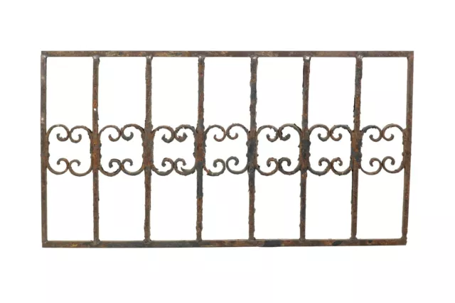 Antique Wrought Iron Center Curl Panel Guard