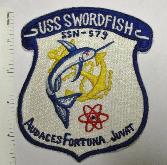 US NAVY SUBMARINE USS SWORDFISH SSN579 PATCH Original Vintage Japanese