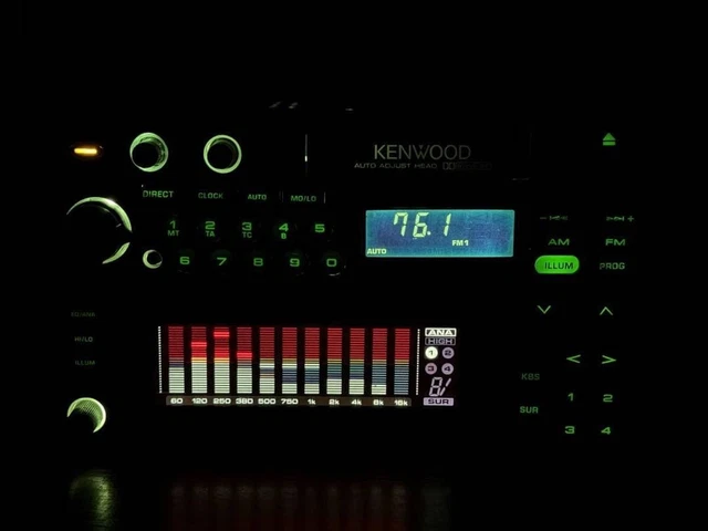 KENWOOD KRC-707 KGC-717 Cassette Receiver Graphic Equalizer JDM