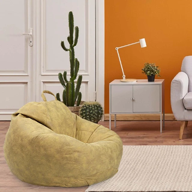 Housse De Pouf Poire Sans Remplissage YATOLA - 60x75 Cm, Fermeture éclair, Lavable | Pour Salon, Chambre, Extérieur, à Remplir Soi-même
