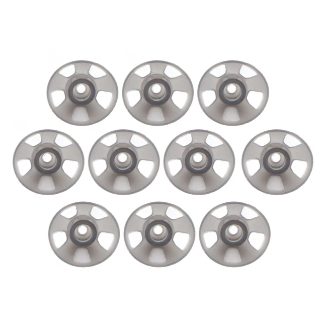 (Mediano 8 mm/0,31 pulgadas) 10 audífonos cúpulas abiertas suaves capa negra GSA