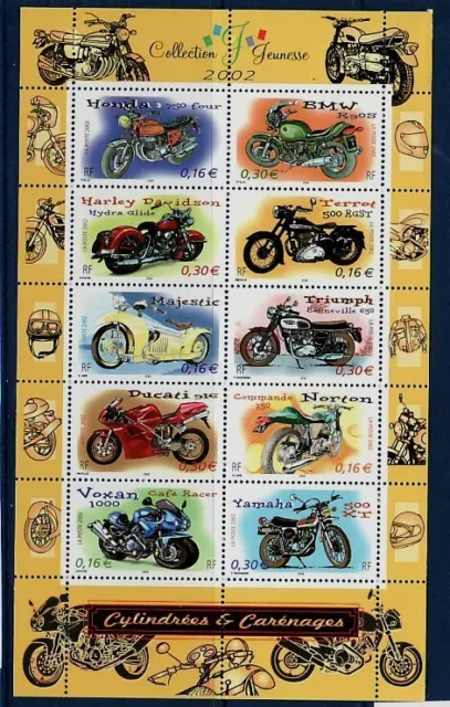 FRANCE Sc 2913 NH Minisheet of 2002 - Motorcycles