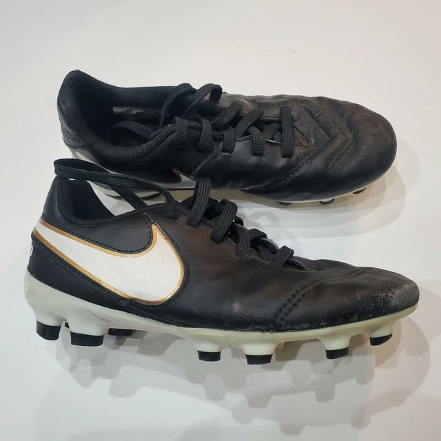 NIKE JR TIEMPO Legend VI FG Youth 12C Soccer Cleats 819186 010 Black