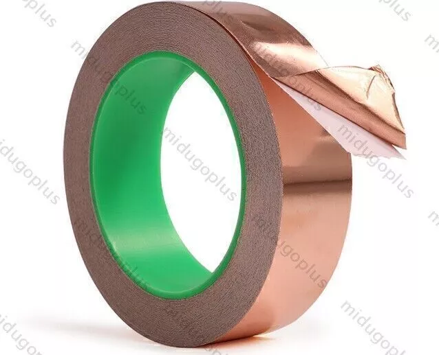 Selbstklebend Copper Kupferfolie X Kupferband Klebeband 20m 25mm Abschirmband  H