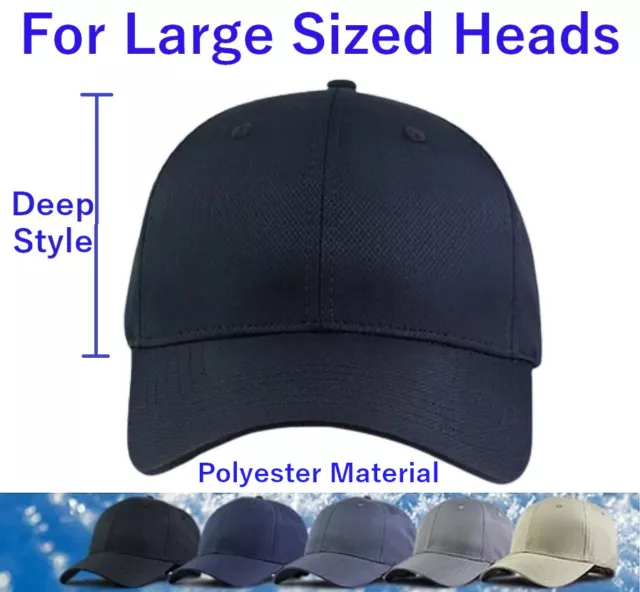 DEEP HIGH CROWN Baseball Hats for Large Heads Mens Big Plus XL