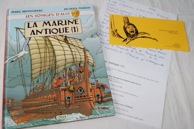 Voyages D'alix La Marine Antique T1 Henniquiau Jacques Martin Orix 1997