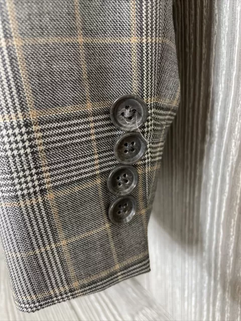 Recent Hugo Boss James4 Silk Wool Plaid Sport Coat 44R Italy (t6) 3