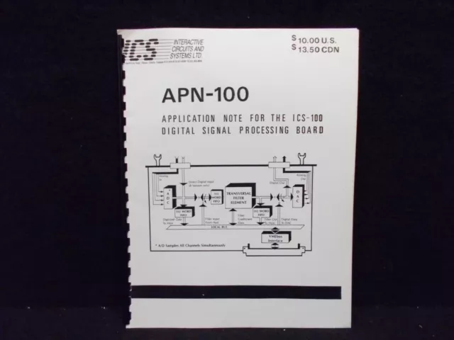 ICS Service Manual, APN-100(ICS-100), Dsp Board, English #K-325-25