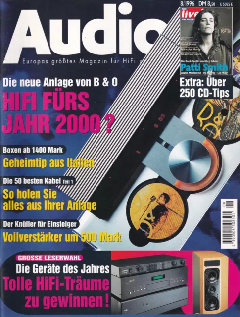 AUDIO 8/1996 - ...Magazin für HiFi und Musik - Patti Smith, David Bowie, Kiss