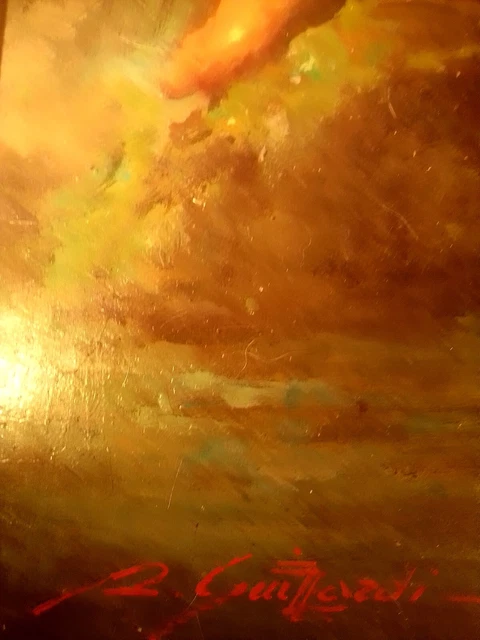 RIALDO GUIZZARDI -  Olio su tavola - FIGURA FEMMINILE - ANNI 90 -