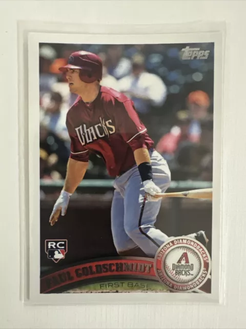 Tarjeta de novato Paul Goldschmidt 2011 serie Topps #US47 Diamondbacks radiocontrol