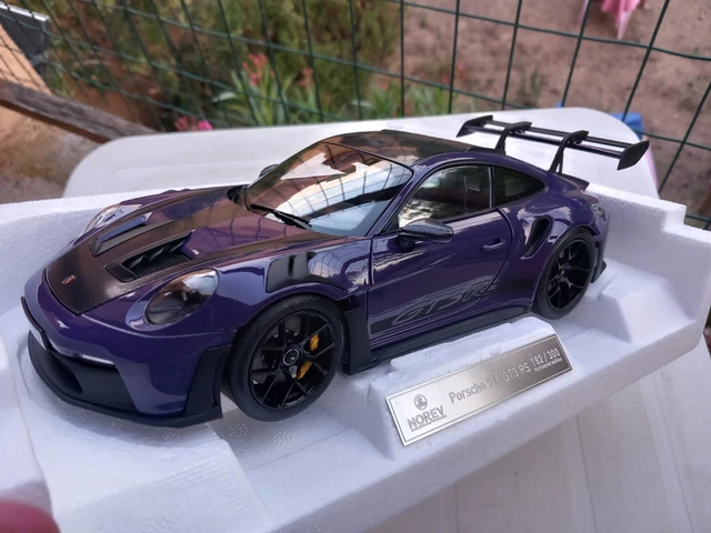 NOREV 1/18 – Porsche 911 GT3 RS 2010 – Bleue – Miniature De Collection – Lire La Description