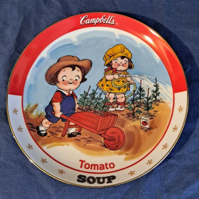 Danbury Mint 1993 CAMPBELL'S KIDS Tomato Soup Limited Edition Collector's PLATE