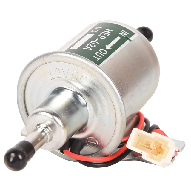 12V Gas Diesel HEP-02A Universal Electric Fuel Pump Inline Low Pressure