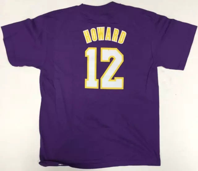 Dwight Howard #12 Los Angeles Lakers NBA 2 Sided Boys T-Shirt LG 14/16