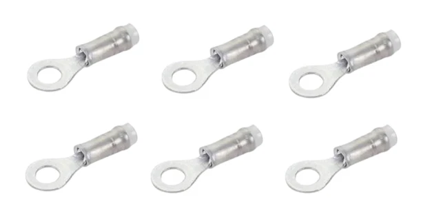 100 Star Ring Terminals – 22-18 AWG For #8 Stud – Car Power & Ground Wire Connectors By MOLEX