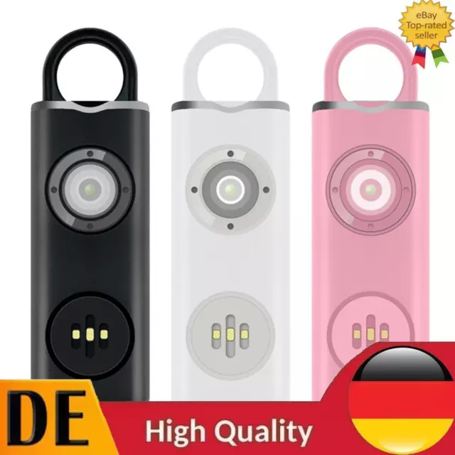 Personal Safety Alarm Emergency Alarm Keychain Rechargeable for Girl Child Women