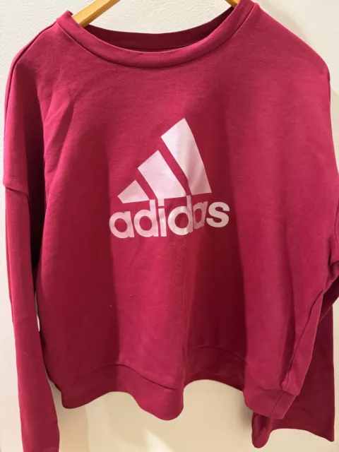Adidas Pink Women's Crew Sweatshirt. Size Large EUC Sweater