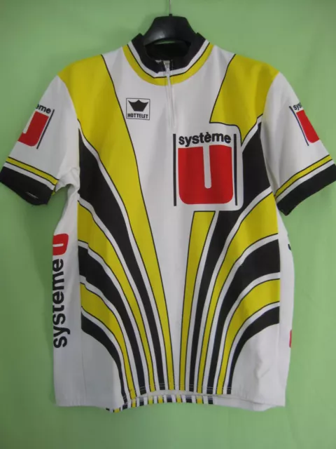 Maillot cycliste vintage Systeme U hottelet FIGNON Laurent Jersey 80'S - XL