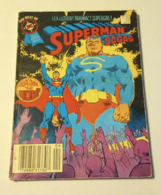 Best Of Dc Blue Ribbon Digest #59 April 1985 Superman Sagas The God