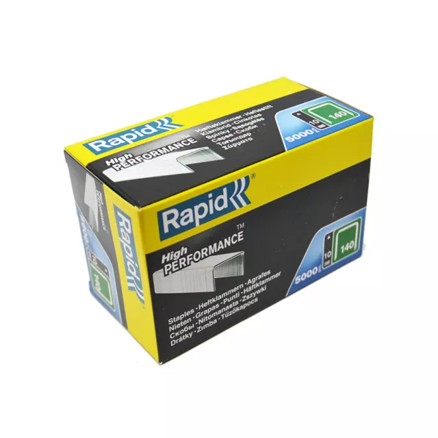 Rapid R34  / 140 Series Staples (Flatwire / Proline)  6, 8, 10, 12mm 5000 Pack