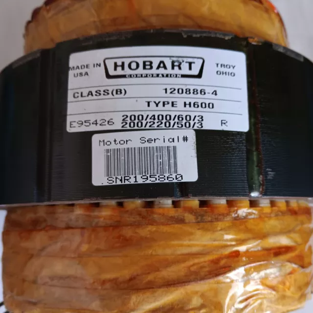 Hobart 60 Qt 3 Phase Motor/ 3 Phase Stator
