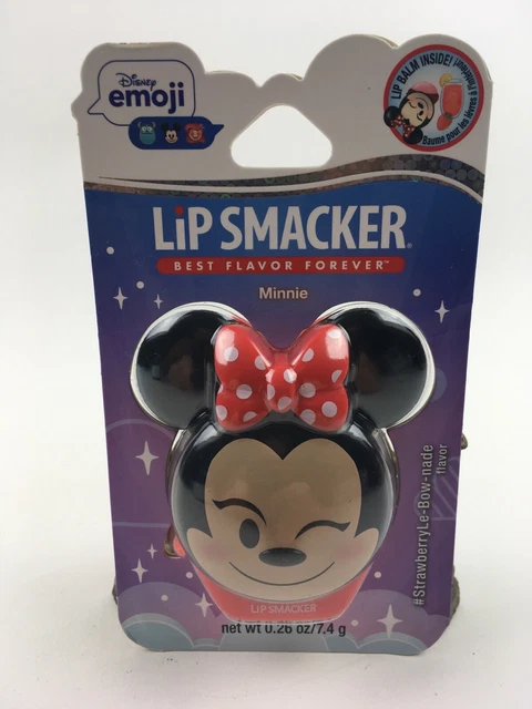 Disney• EMOJI • Lip Smacker•Minnie• Lip Balm•Strawberry/Lem•Best Flavor  Forever