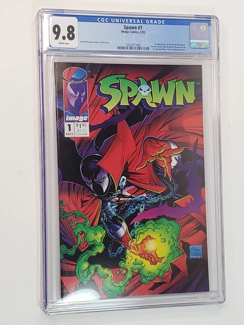 Spawn 1 CGC 9.8 White Pages Todd McFarlane Image Comics 1992
