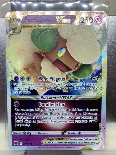 Carte Pokémon Farfaduvet Vstar 065/172 EB9 Stars Etincelantes Neuve FR