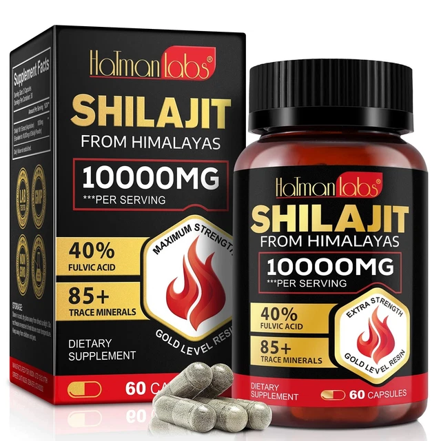 Himalayan Shilajit Resin - 10 Grams - Organic, Extremely Potent - 100 Servings - Immune Support & Vitality - Made In India