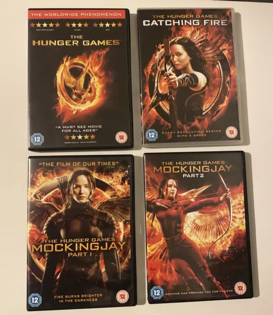 The Hunger Games Complete 1 2 3 4 film Collection DVD