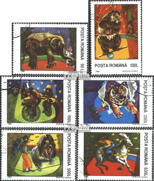 Rumänien 5026-5031 (kompl.Ausg.) gestempelt 1994 Zirkus