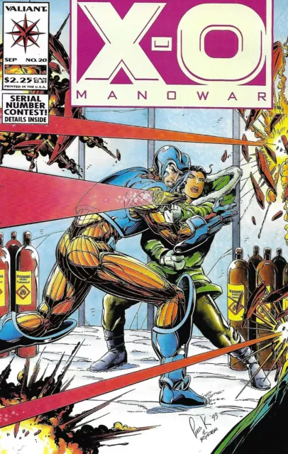 X-O Manowar Comic 20 Cover A First Print 1993 Jorge Gonzalez Tom Ryder Valiant