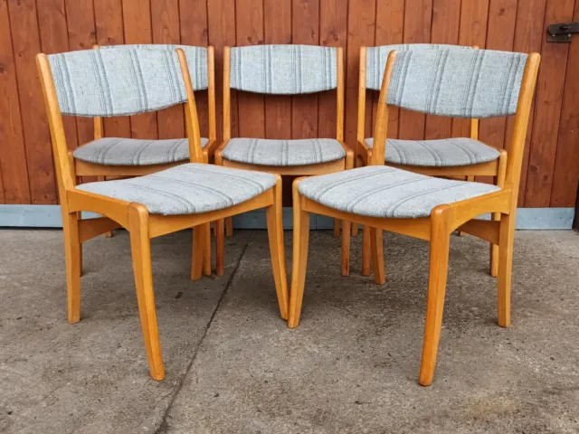 5x Designer Esszimmerstühle Stuhl Vintage 60s Mid Century Danish 60er Stühle B