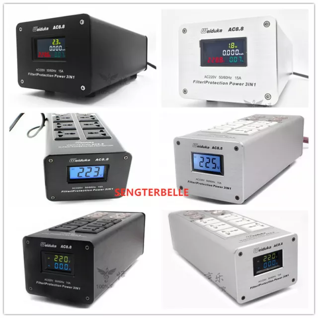 Hifi Audio Power Filter Supply 3000W 15A Purifier Upgrade Universal Home Adapter