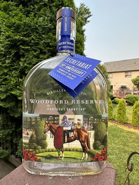 WOODFORD RESERVE KENTUCKY DERBY 149 SECRETARIAT 50th SECRETARIAT EMPTY BOTTLE