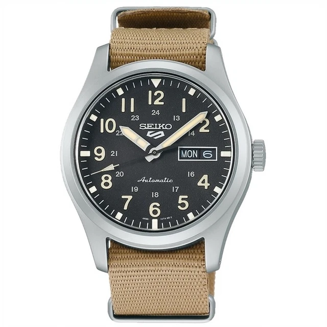 Montre Seiko 5 Automatique SNK809K2 Homme - Militaire Cadran 24h - Neuve Avec étiquettes