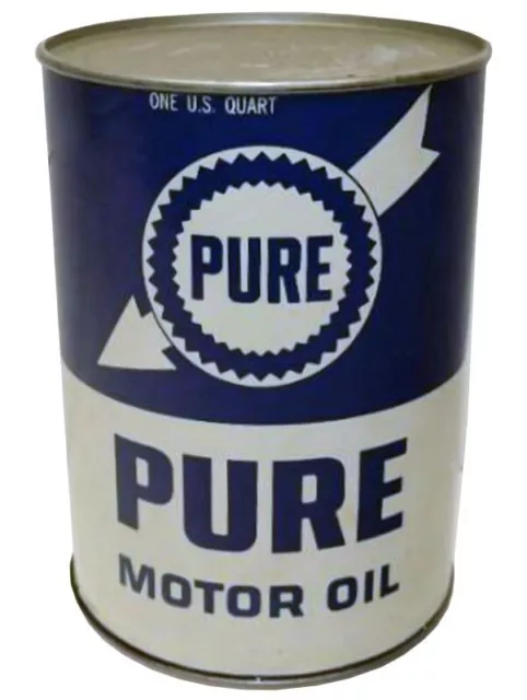 Pure Motor Oil DIECUT NEW 28" Tall Sign USA STEEL XL Size 7 lbs