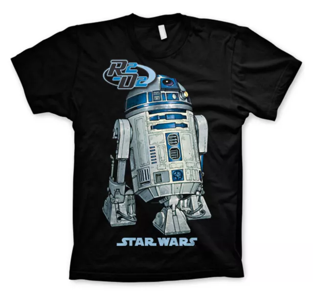 R2-D2 Star Wars A New Hope Empire Strikes Back offiziell Männer T-Shirt Herren